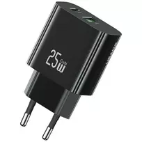 USB įkroviklis usams USA001629 25W 1×USB-C + 1×USB-A greitas įkrovimas