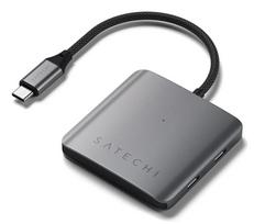 Satechi ST-H4CPDM sąsajos šakotuvas C tipo USB 10000Mbit/ai Pilka