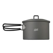 ESBIT PT1600HA turistinis maisto gaminimo indas Stiklinis indelis 1,6 L Aliuminis, Juoda