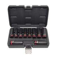 AWTOOLS SMŪGINIŲ GALVUČIŲ RINKINYS 1/2″ 10 vnt. 10-24mm ILGOS BLACK LINE