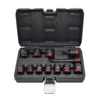 AWTOOLS SMŪGINIŲ GALVUČIŲ RINKINYS 1/2″ 12 vnt./10-24 mm/ TRUMPOS BLACK LINE