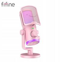 Fifine Am6p Usb Kondensatorinis Studijinis Mikrofonas su Rgb