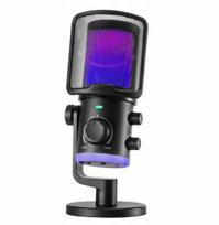 Fifine Am6 Usb kondensatorinis mikrofonas su Rgb apšvietimu