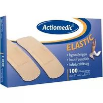 Actiomedic® ELASTIC pleistro juostelės, 25 × 72 mm, 100 vnt.