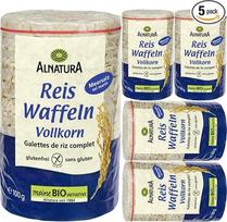 "Alnatura" ryžių vafliai su viso grūdo jūros druska 100 g x 5 vnt.