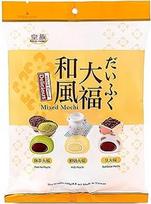 "Delicious Delicious Mini Mochi Mix" - 3 rūšys - pieno, Matcha, raudonųjų pupelių - japoniškas saldus - minkštas ir lipnus ryžių pyragas - OG ASIA - 250 g