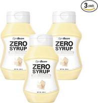 "GymBeam Zero Syrup" padažas be cukraus, sirupas, sirupas be riebalų, idealiai tinka blynų skoniui pagerinti, mažai kalorijų, nuimamas, baltasis šokoladas (320 ml (6 vnt.)