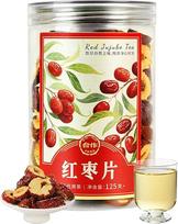 "Hezuo Jujube Džiovintos Datulės, Vegan, grynas natūralus Jujube valgomasis iš Kinijos, sveika Jujube arbata, vaisių arbata, aukščiausios kokybės džiovintos Jujube raudonosios Datulės, 125 g, be priedų ir cukraus