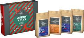 "Melitta Coffee" kalėdinė dovanų dėžutė - 4 specialios kavos rūšys, visos pupelės, skrudintos rankomis, dovanų idėja Kalėdoms