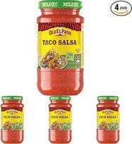 "Old El Paso Tortilla Taco Salsa Mild" - vaisių aštrios pomidorų salotos - 1 x 235 g (4 vnt.)