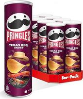 "Pringles Texas BBQ Sauce" (8 x 165 g) - neatremiama užkandžių klasika praktiškoje skardinėje