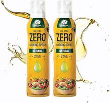 "Rabeko Zero" kepimo purškalas Mažai kalorijų | Natūralus | 800 porcijų, 2 kcal viename purškiklyje | Purškiklis keptuvei, kepimui ant grotelių ir kepimui | Be priedų, be cukraus | Be glitimo ir laktozės 2 x 200 ml