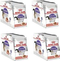 "Royal Canin Sterilised in Sauce" | 4 pakuotės | 4 x 12 x 85 g | Visavertis maistas suaugusioms katėms | Specialiai kastruotoms katėms nuo 12 mėn.