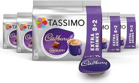 "Tassimo Cadbury" kakavos kapsulės 5 x 10 padėkliukų 50 kakavos kapsulių