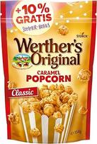 "Werther's Original Caramel Popcorn Classic" - 1 x 140g + 10% nemokamai (154g) - kremine karamele padengti popkornai - traškūs karamelės skonio užkandžiai
