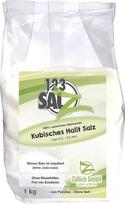123Salz - Kubinė halito druska iš Pakistano, smulki 0,3 - 0,5 mm - 1 kg tiekimo pakuotė Patikrinta kokybė