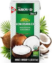AROY-D ekologiškas kokosų pienas, kreminis ekologiškas kokosų pienas, skirtas maisto gaminimui ir kepimui, veganiškas, be glitimo ir laktozės, puikiai tinka karims, desertams, kokteiliams ir kokteiliams, 1 x 1 litras