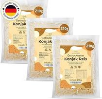 AVIDA ZEN Konjako ryžiai, be angliavandenių ir mažai angliavandenių, Shirataki, mažai kalorijų, džiovinti konjako ryžiai, 3 x 210 g, daug skaidulų, tinkami Keto, be glitimo ir veganiški, Konjako ryžiai, mažai kalorijų