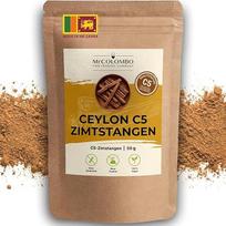 Ceilono cinamono lazdelės, aukščiausios kokybės „C5“ iš Šri Lankos, 50 g, 100 % veganiškos, be priedų, pagamintos rankomis