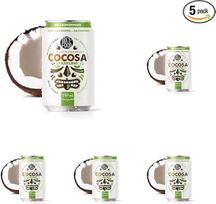 DIET-FOOD „Cocosa“ kokosų vanduo. Gazuotas kokosų vanduo. Kilmės šalis – Vietnamas. Be dirbtinių priedų ir be cukraus. 330 ml (5 vnt. pakuotė)