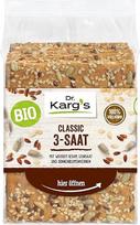 Dr. Karg ekologiški traškūs duonos traškučiai „Classic 3 Seeds“ – traškūs, veganiški, su saulėgrąžų sėklomis, linų sėklomis ir sezamu, turtingi ląsteliena, pagaminti iš 100 % neskaldytų grūdų ir be priedų, 10 x 200 g