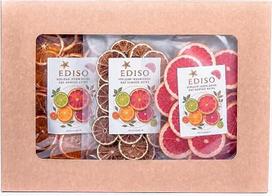 EDISO „Spritz Box“ 200 g – džiovintos apelsinų, laimų ir greipfrutų skiltelės – aukščiausios kokybės kokteilių papuošimas, skirtas „Aperol Spritz“, „Hugo“, „Limoncello Spritz“ ir vasaros gėrimams – 100 % vaisių