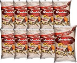 Fidelio lesalas laukiniams paukščiams, išsklaidytas lesalas, lesalas visiems metams, daug baltymų / energijos, aukštos kokybės lesalas laukiniams paukščiams, 10 x 1 kg (10 kg)