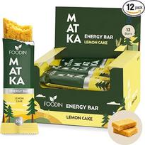 FOODIN MATKA energetinis batonėlis „Citrinų pyragas“ – 12 vnt. po 50 g – be glitimo, su avižiniais dribsniais ir citrina – be pridėto cukraus ir palmių aliejaus – sveikas užkandis darbe, mokykloje ir kelionėje