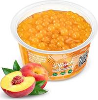 INSPIRE FOOD „Bubble Tea“ granulės, persikų skonio „Bubble Tea“, sprogstančios „Boba“ granulės, tapijokos vaisių granulės ir „Boba“ granulės, 100 % veganiškos ir be glitimo, be dirbtinių dažiklių, 450 g