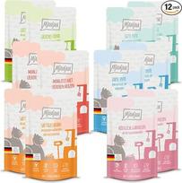 MjAMjAM – aukščiausios kokybės šlapias maistas katėms – 12 vnt. bandomoji pakuotė (12 x 125 g), be grūdų, su papildomu mėsos kiekiu
