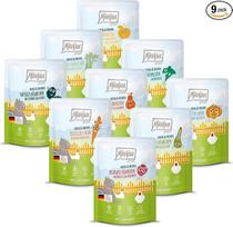 MjAMjAM – aukščiausios kokybės šlapias maistas katėms – „Chicks & Friends“ rinkinys, 9 vnt. pakuotė (9 x 300 g), be grūdų, su papildomu mėsos kiekiu