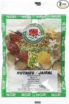 Ngr muskato riešutai, sveiki, 100 g, 2 vnt. pakuotė (2 x 100 g pakuotės)