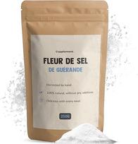Papildas - Fleur de Sel de Guérande - Keltų jūros druska 250 gr - Smulki druska - Keltų jūros druska - Netinka druskos malūnėliui - Ne Himalajų druska, ne ekologiška ar smulki mineralų druska - Herbamare