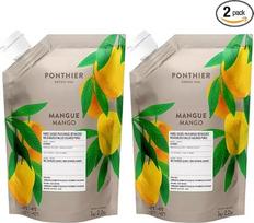 Ponthier MANGO PÜREE Egzotinių vaisių tyrė, 1 kg. Skirta vaisių kokteiliams, smoothie, dubenėliams, sorbetams, kokteiliams, gazuotoms vaisių gėrimams ir sultims iš aukščiausios kokybės vaisių be dirbtinių priedų (2, mangų tyrė)