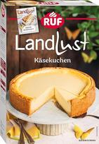 RUF Landlust Cheesecake kepimo mišinys, tradicinis sūrio pyragas su tikra Burbono vanile, skonis kaip naminis, greita klasika ypatingoms progoms, pridedama nemokama receptų knyga