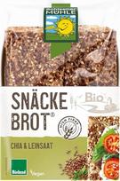 Užkandžių duona su chia ir linų sėklomis, 2 x 200 g