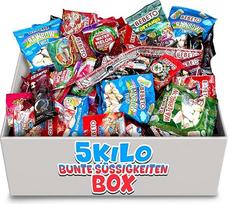 XL 5kg Fruchtgummi & bunte Süßwaren Mischung Groß- und Kleinteile einzeln Verpackt für Wurfmaterial/Geburtstag/Party/Candybar/Großfamilie