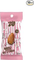 ZIG – Užkandžiai iš vaisių ir riešutų – Kepinti migdolai su druska ir actu, 250 g | 10 pakuočių po 25 g