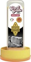 „Agriform Gira & Gratta“, „Grana Padano“ (14 mėnesių brandinimo), 40 % riebalų – 150 g gabalas