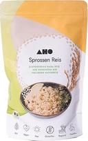 „AHO Sprouts“ ryžiai, 850 g, ekologiški daiginti ryžiai, natūralūs neskaldyti ryžiai, GABA ryžiai, kurių sudėtyje yra gama-aminobutirino rūgšties
