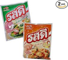 „Ajinomoto Rosdee“ skonio prieskonių dvigubas rinkinys – kiauliena ir vištiena – autentiško skonio tailandietiški universalūs milteliai – „OG ASIA“ – 2 vnt. pakuotė – 800 g