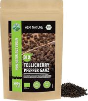 „Alpi Nature“ ekologiški sveiki Telicherry pipirai, 500 g, juodieji pipirai, sveiki Telicherry pipirų grūdai