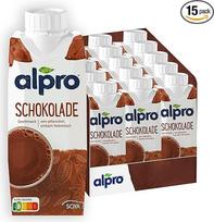 „Alpro“ šokolado skonio sojų gėrimas – augalinis gėrimas – veganiškas, be laktozės ir be glitimo – UHT – 15 x 250 ml – 15 vnt. pakuotė