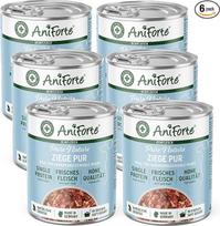 „AniForte Barf Wet Goat“ grynas šunų maistas, 6 x 400 g – grynas mėsa, „BARF“ mėsa šunims, „BAR“ maistas, drėgnas maistas be grūdų ir be priedų, drėgnas šunų maistas konservuose