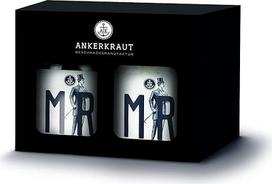 „Ankerkraut“ vestuvių rinkinys: druska ir pipirai, supakuoti į kamštinį indą (Mr & Mr.)