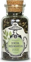 „Ankerkraut“ „Sencha Rose Garden“ žaliosios arbatos mišinys, birioji žalioji arbata, skirta maždaug 8 litrams, su liofilizuotomis braškėmis, be cukraus, skani, geriausia gerti karšta, be priedų, 80 g kamštiniame stiklainyje