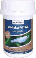 „Aqua-Tropica Medaka-Vital Complete“ 40 g – specialus pagrindinis maistas medakoms. Granuliuotas maistas, skirtas visoms ryžių žuvims, subalansuotas mišinys, užtikrinantis švarų vandenį.