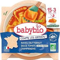 „Babybio“ ekologiški ravioliai su moliūgų padažu, 190 g