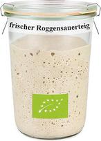 „Bäckerei Spiegelhauer“ šviežia ekologiška rugių raugo duona, 300 g | Kepu duoną be mielių | Natūralus raugas, puikiai tinkantis duonai arba kaip užkandis, 300 g | su raugo stiklainiu