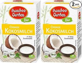 „Bamboo Garden“ ekologiškas kokosų pienas, 250 ml (pakuotės dizainas gali skirtis) (2 vnt. pakuotė)